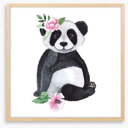Panda and petals