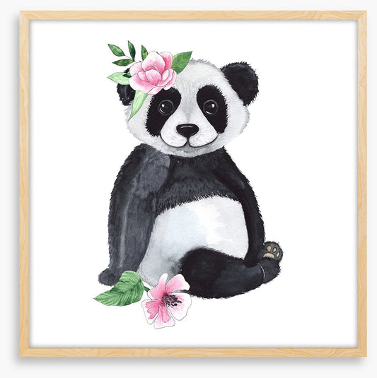 Panda and petals
