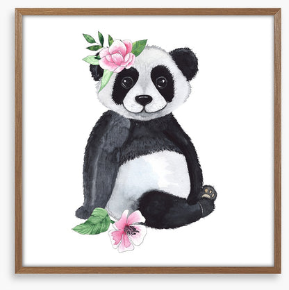 Panda and petals