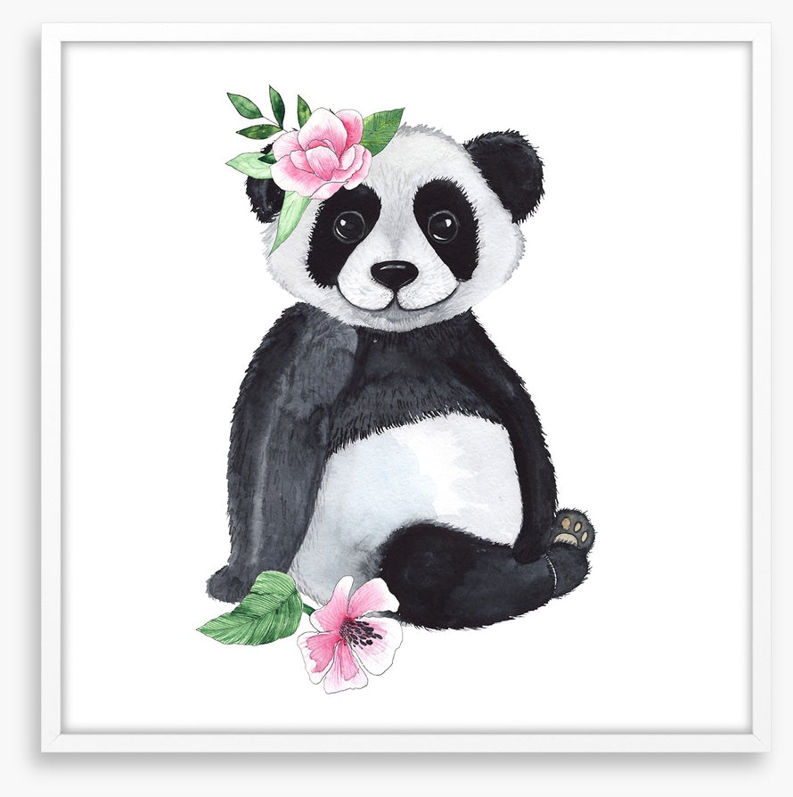 Panda and petals