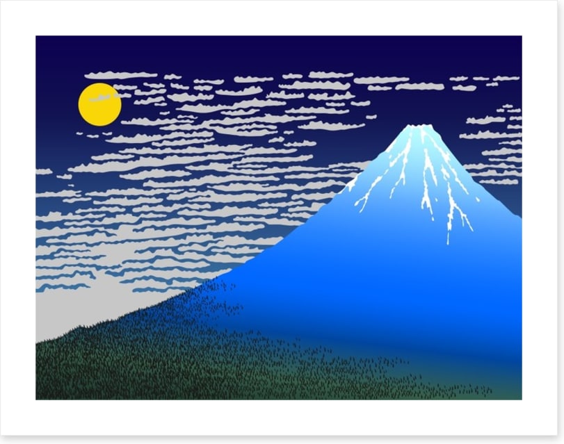 Blue mountain dusk