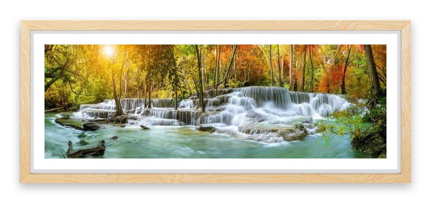 Sunlight falls panorama