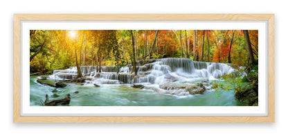 Sunlight falls panorama