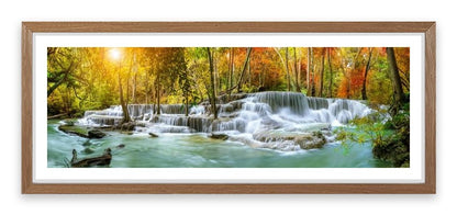 Sunlight falls panorama