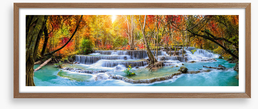 Autumn cascades panorama