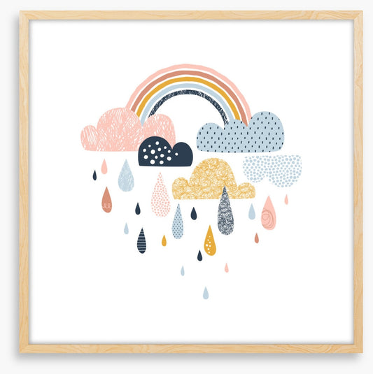 Rainbow raindrops