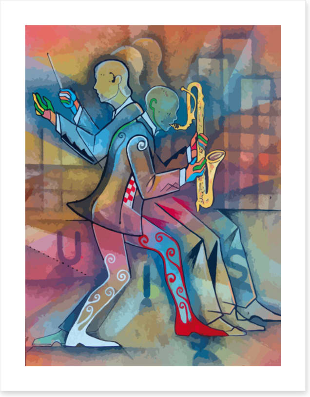 The dancing band