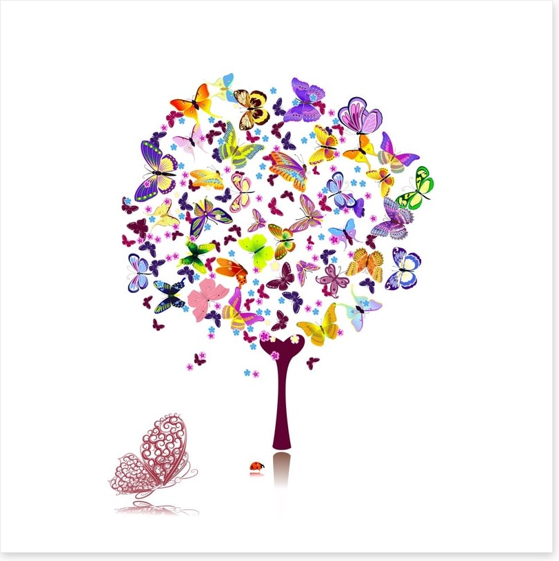 Tree of butterflies