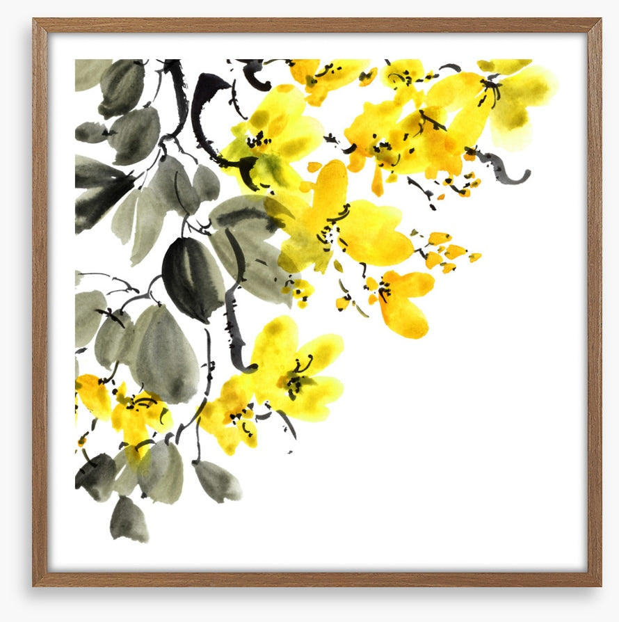 Yellow blossom branch