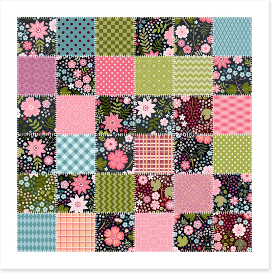 Ditsy spring patchwork