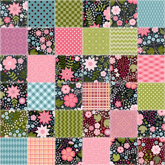 Ditsy spring patchwork