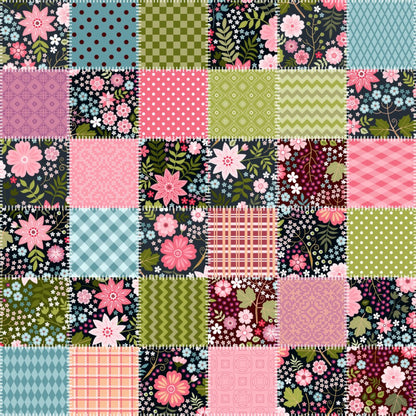 Ditsy spring patchwork