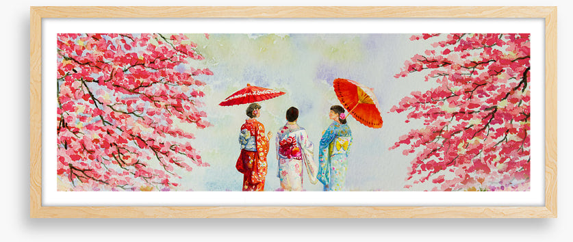 Kyoto spring geishas