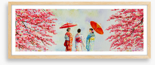Kyoto spring geishas