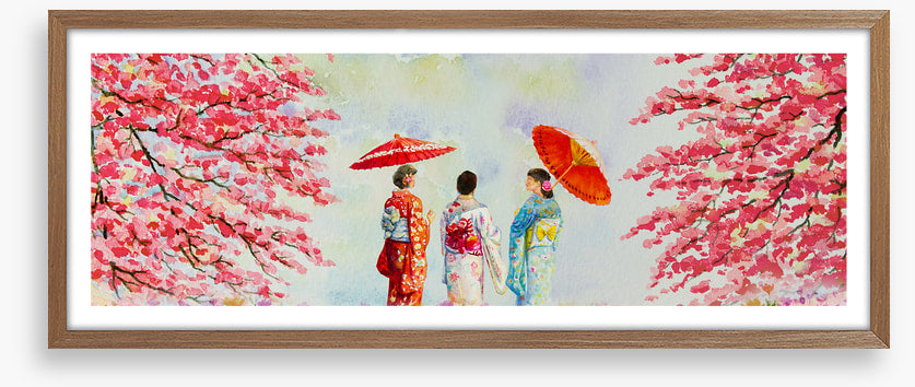 Kyoto spring geishas