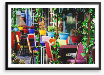 Hanging basket cafe