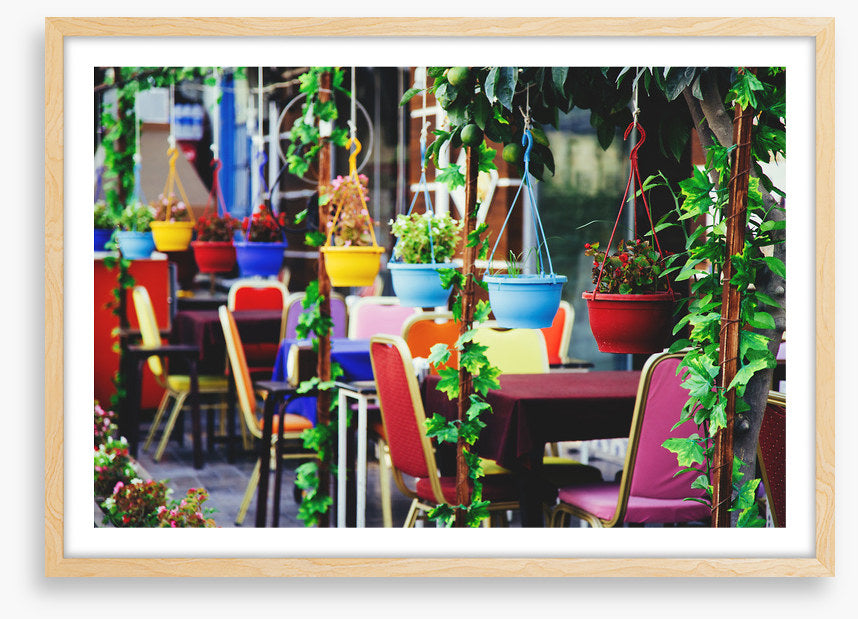 Hanging basket cafe