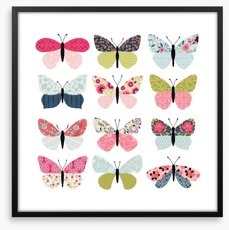 Patchwork butterflies
