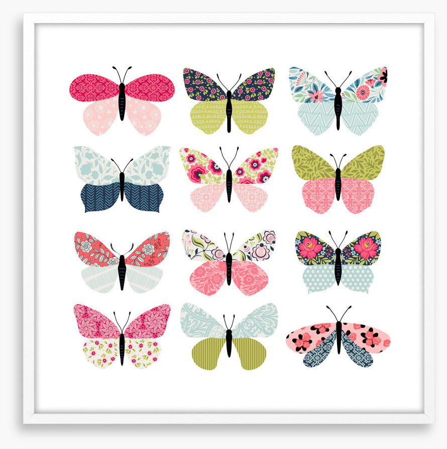 Patchwork butterflies