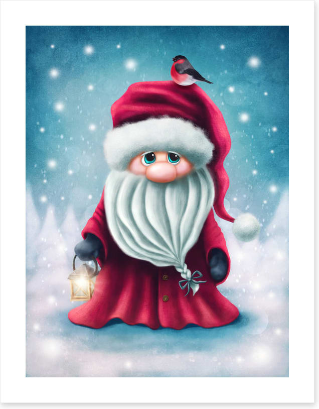 Santa and robin