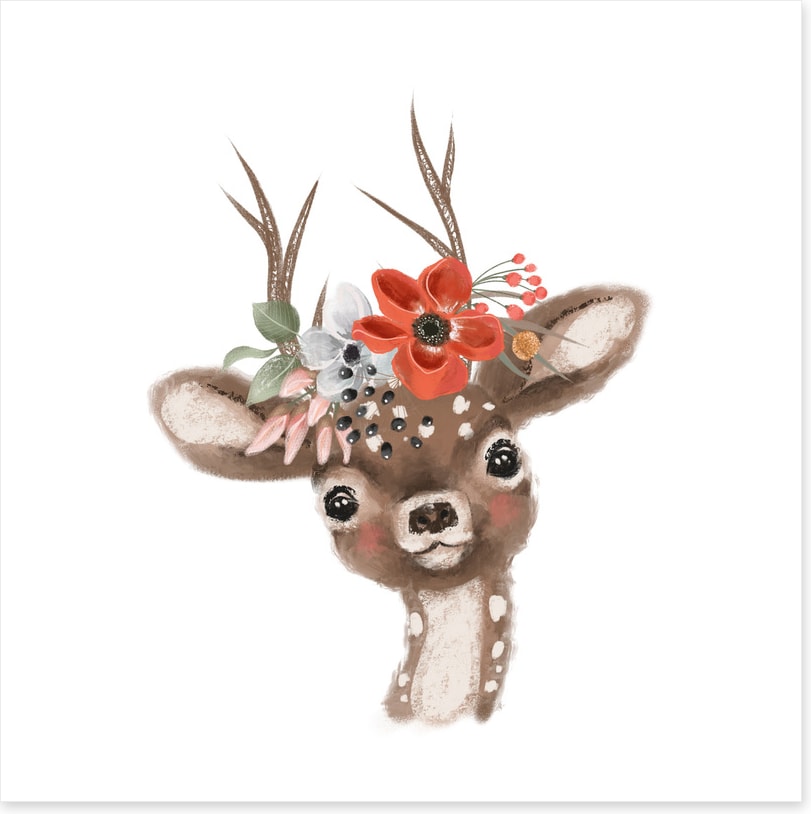 Little floral fawn
