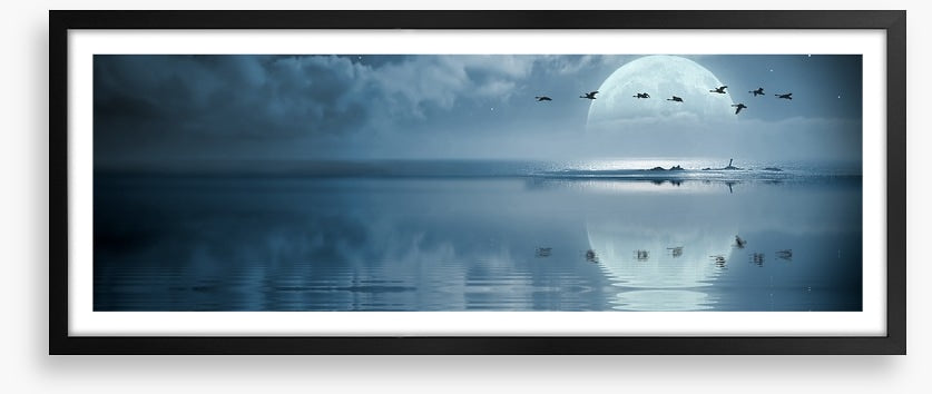 Full moon reflections