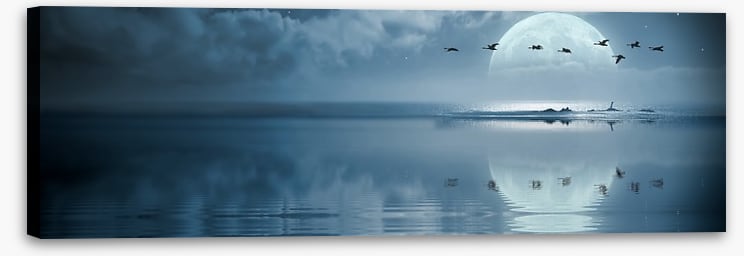 Full moon reflections