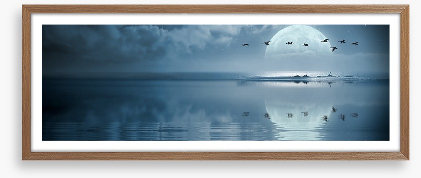 Full moon reflections