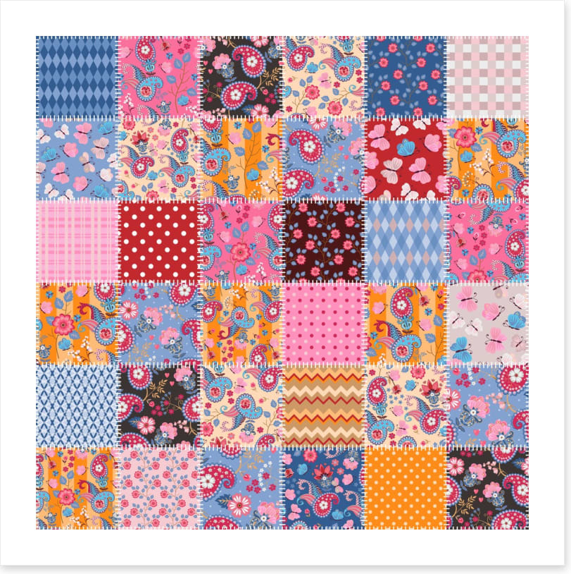 Paisley pops patchwork