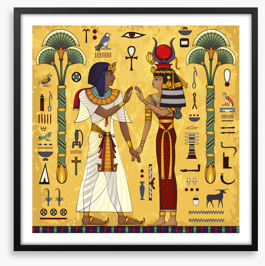 Hathor and Horus