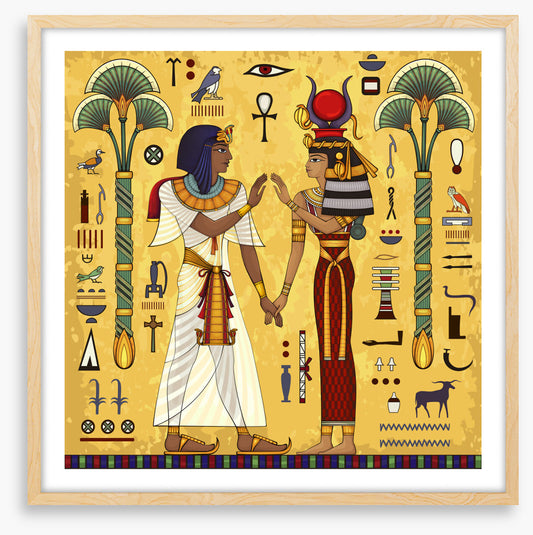 Hathor and Horus