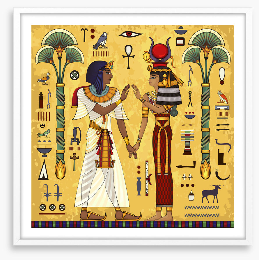 Hathor and Horus