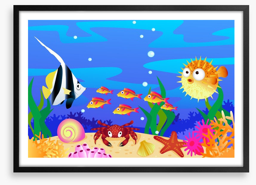 Playing in the coral
