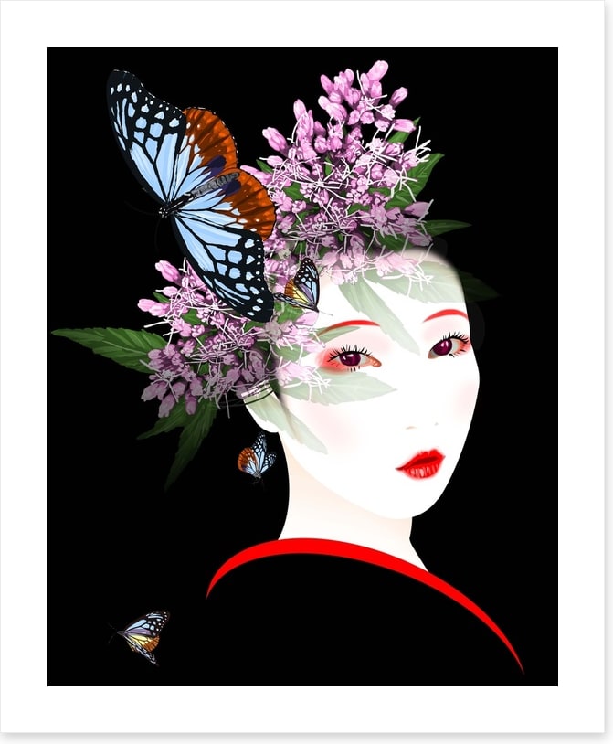 Butterfly blossom maiko