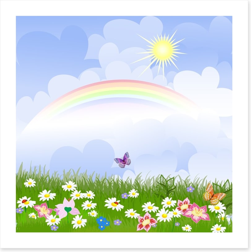 The rainbow meadow