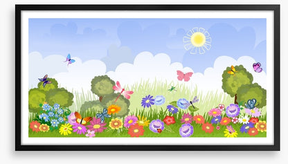 Floral lawn