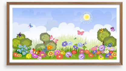 Floral lawn