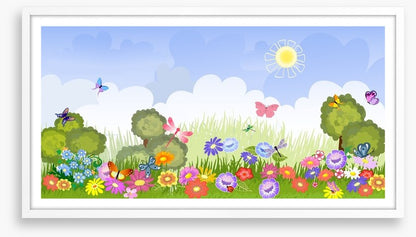 Floral lawn