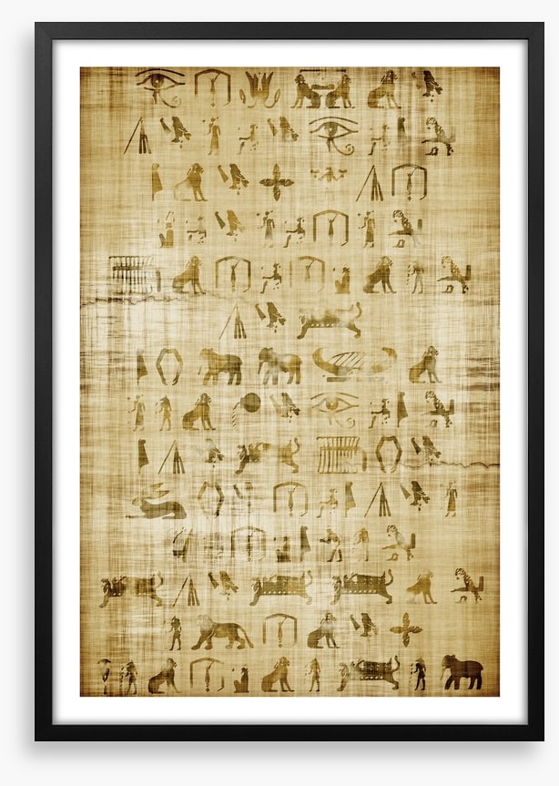 Papyrus pictograms