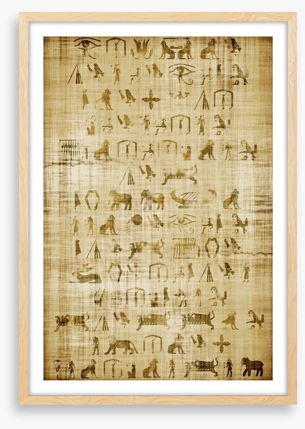 Papyrus pictograms