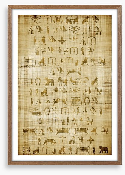 Papyrus pictograms