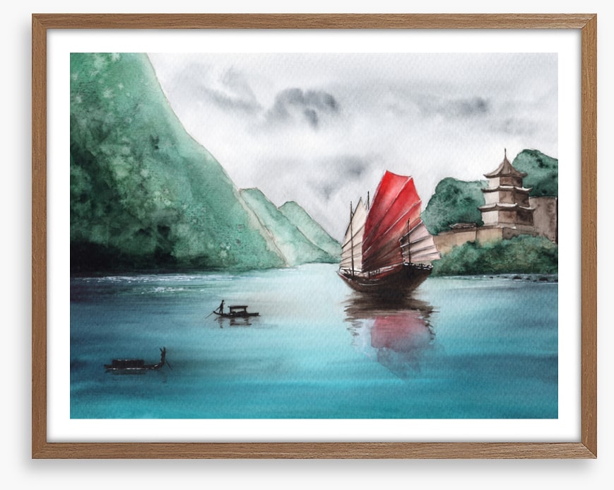 Past the junk ship