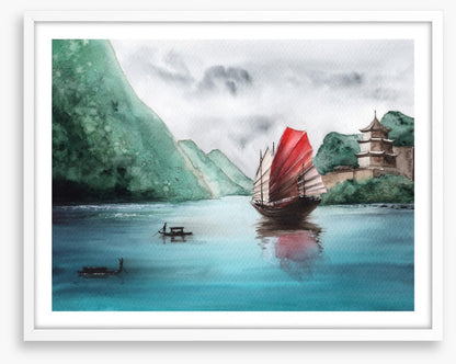 Past the junk ship