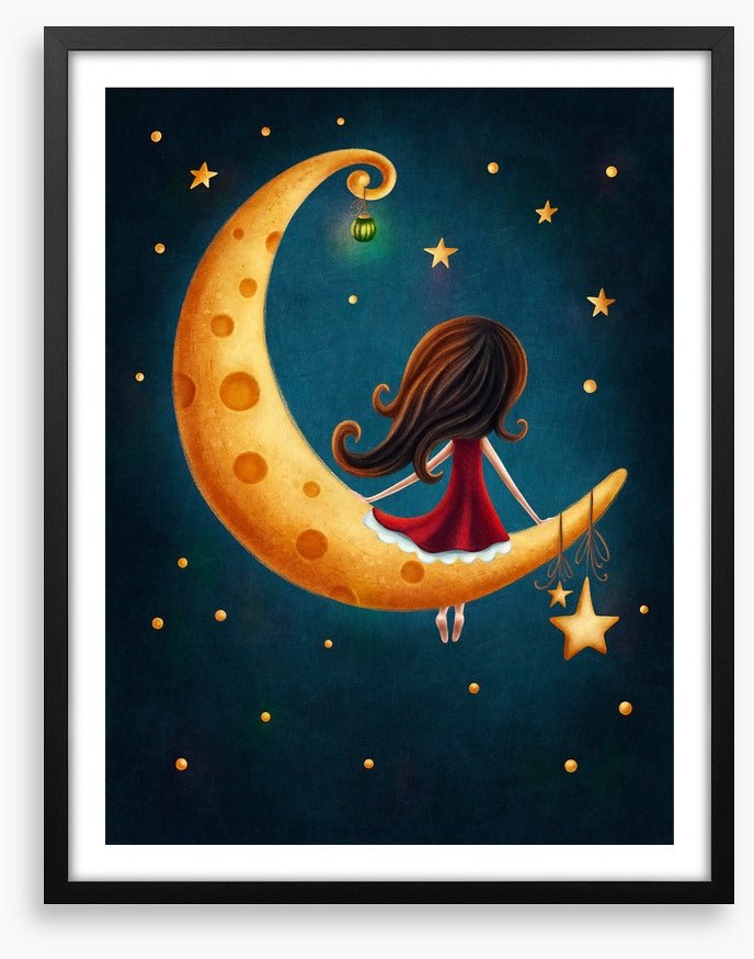 Girl on the moon