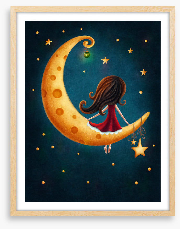 Girl on the moon