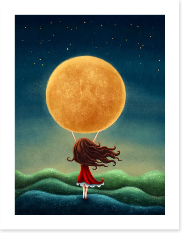 Holding the moon