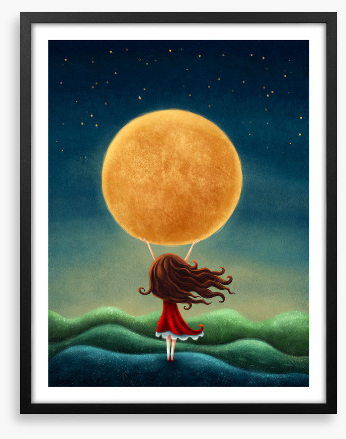 Holding the moon