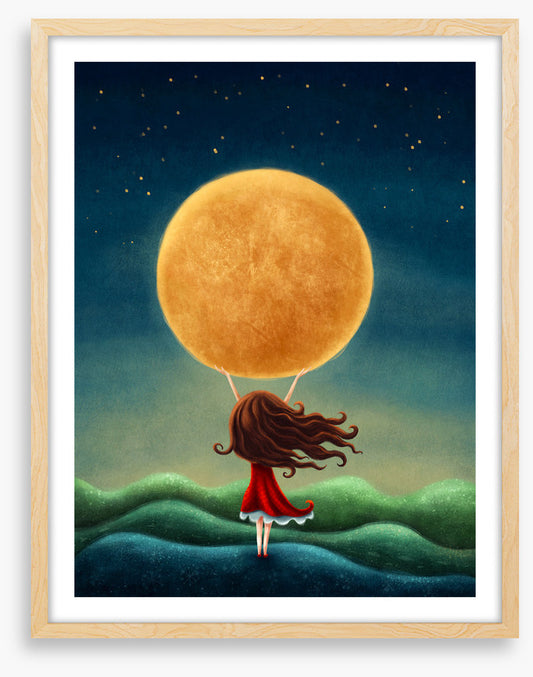 Holding the moon
