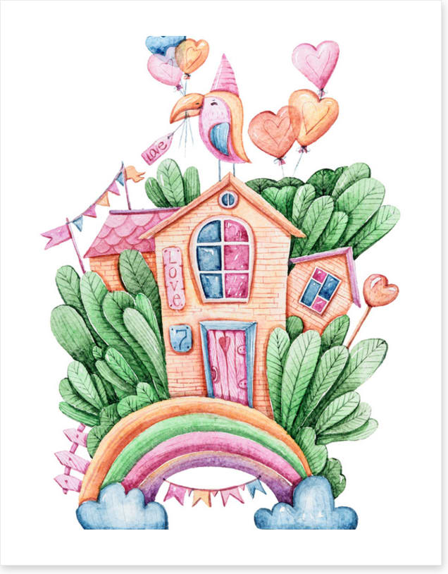 The rainbow house