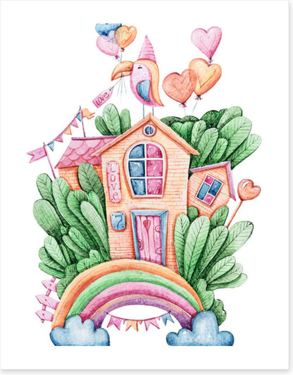 The rainbow house